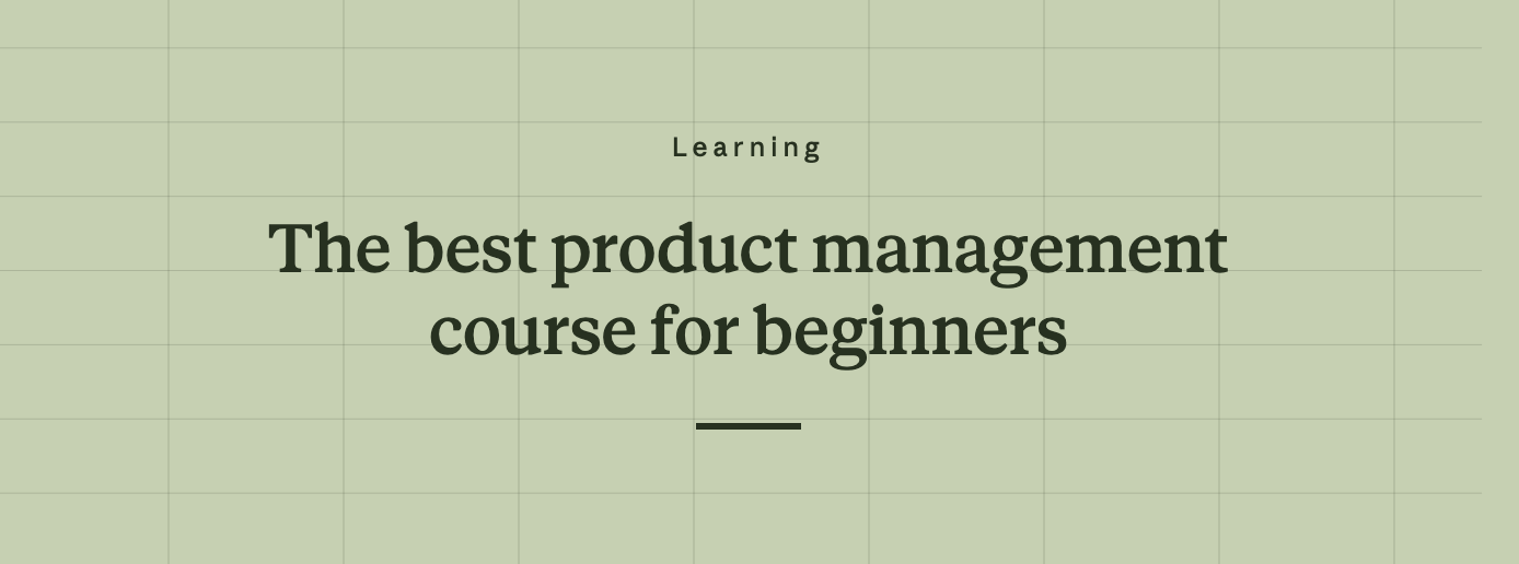 The best product management course for beginners